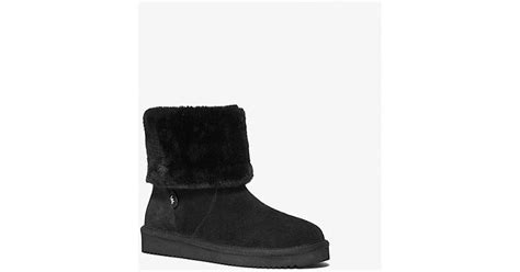 Julia Faux Fur Trimmed Suede Boot 